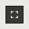 Square black button with broken white square icon in the center
