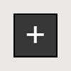 Square black button with white plus icon in the center